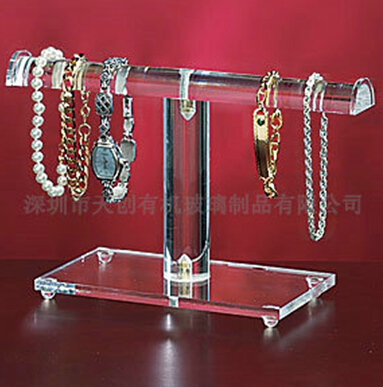 【有機(jī)玻璃項(xiàng)鏈展示架】的展現(xiàn)了項(xiàng)鏈的！
